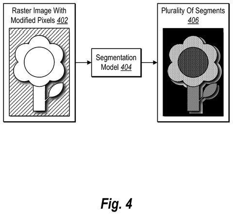 Adobe Patents Technology to Turn Transparent Images Into Infinitely Resizable Files patent drawing, sheet 4