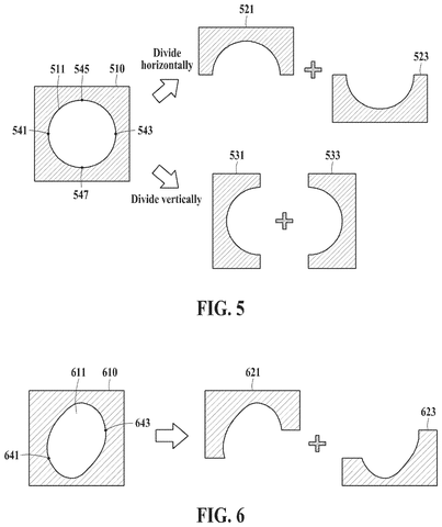 Horizontal and vertical division, drawing sheet 5 from US 2026/0253289 A1