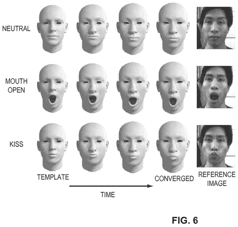 Apple Patents a Facial Animation System That Learns Your Face in Real Time patent drawing, sheet 6