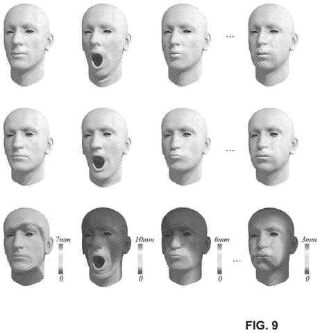 Apple Patents a Facial Animation System That Learns Your Face in Real Time patent drawing, sheet 8
