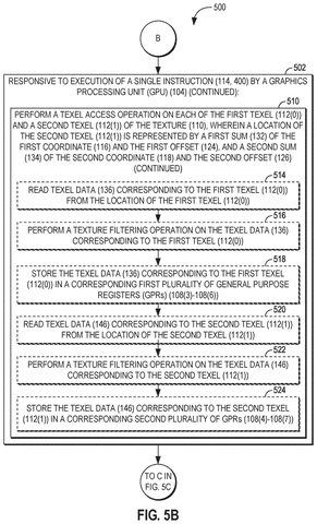 Qualcomm Patents a Way for GPUs to Fetch Two Texture Pixels With One Instruction patent drawing, sheet 6