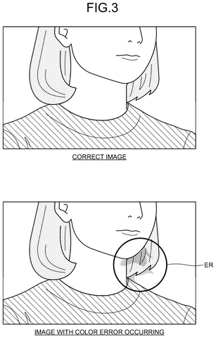 Color error correction comparison, drawing sheet 3 from US 2026/0253314 A1
