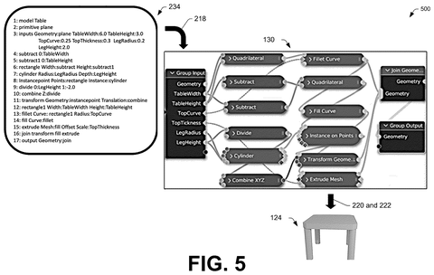 Procedural translation and code nodes, drawing sheet 7 from US 2026/0253333 A1