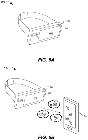 Head-mounted display and smartphone pairing, drawing sheet 6 from US 2026/0253403 A1