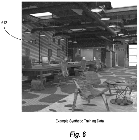 Synthetic training data example, drawing sheet 7 from US 2026/0253406 A1