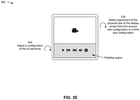 Resized display with controls overlay, drawing sheet 7 from US 2026/0253522 A1