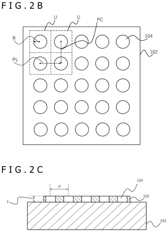 Top and side sensor grid dimensions, drawing sheet 2 from US 2026/0254190 A1