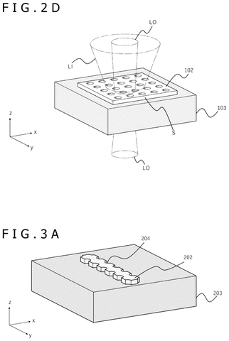 Light beam passing through sensor, drawing sheet 3 from US 2026/0254190 A1