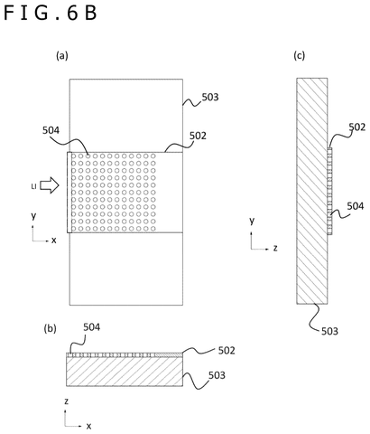 Side view of optical sensor layers, drawing sheet 8 from US 2026/0254190 A1