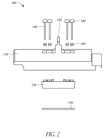 Exploded view of mount components, drawing sheet 2 from US 2026/0254399 A1