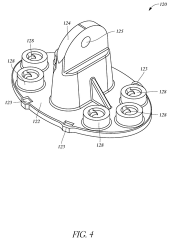 Detail of the bracket base, drawing sheet 4 from US 2026/0254399 A1