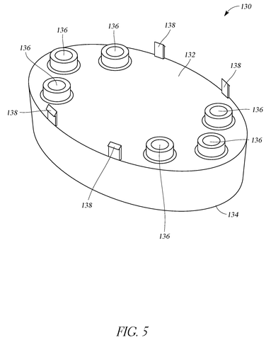 Underside support plate component, drawing sheet 5 from US 2026/0254399 A1