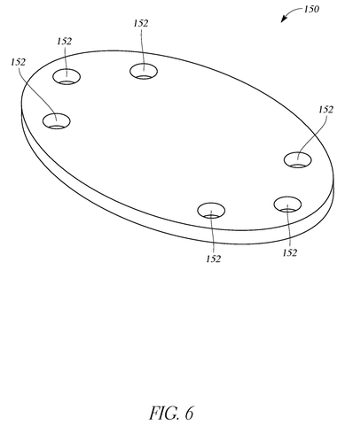 Bottom mounting plate detail, drawing sheet 6 from US 2026/0254399 A1