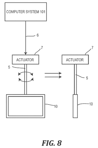 Mechanical display screen mount, drawing sheet 7 from US 2026/0254669 A1
