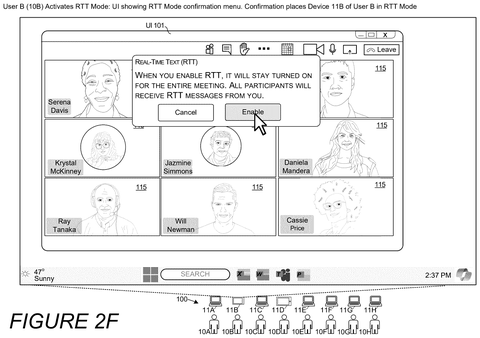 Real-time text confirmation prompt, drawing sheet 7 from US 2026/0254782 A1