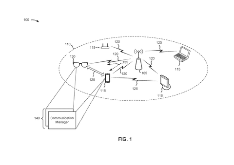 Smart glasses wireless network environment, drawing sheet 1 from US 2026/0254873 A1