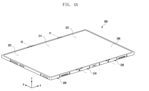 Unfolded smartphone screen from an angle, drawing sheet 8 from US 2026/0254891 A1