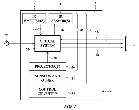 AR headset system overview., drawing sheet 1 from US 2026/0254938 A1