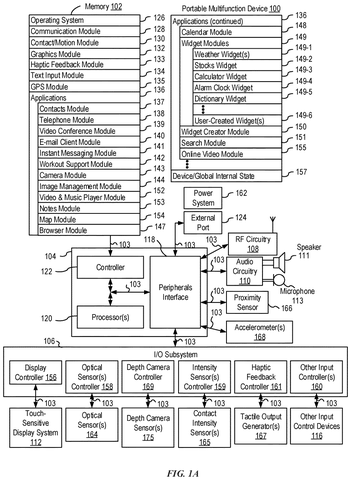 System block diagram of portable device, drawing sheet 1 from US 2026/0255047 A1