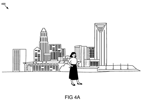 Initial scenic photo with person, drawing sheet 4 from US 2026/0255053 A1
