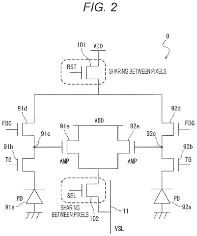 Pixel circuit schematic diagram, drawing sheet 2 from US 2026/0255081 A1