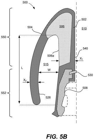 Detailed eartip structural dimensions, drawing sheet 6 from US 2026/0255095 A1