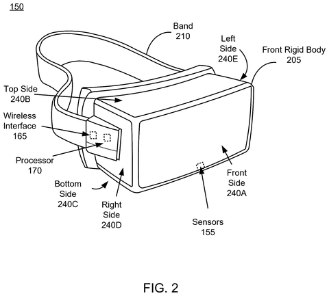Head-mounted display headset, drawing sheet 2 from US 2026/0255257 A1