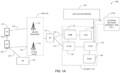 Cellular network architecture, drawing sheet 1 from US 2026/0255309 A1