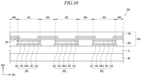 Pixel arrangement in display panel, drawing sheet 7 from US 2026/0255515 A1