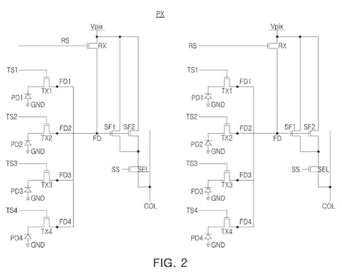 Circuit diagram for pixels, drawing sheet 2 from US 2026/0255713 A1