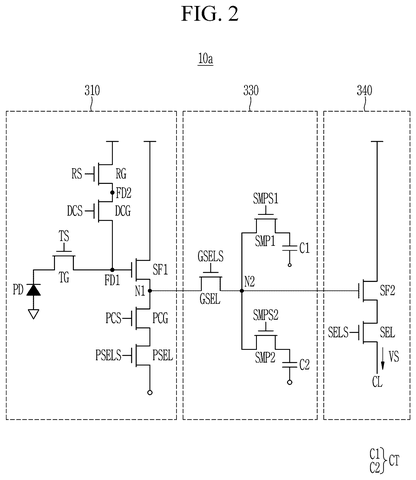 Pixel circuit schematic diagram, drawing sheet 2 from US 2026/0255715 A1