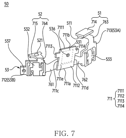 Flexible circuit board with antenna., drawing sheet 7 from US 2026/0259581 A1