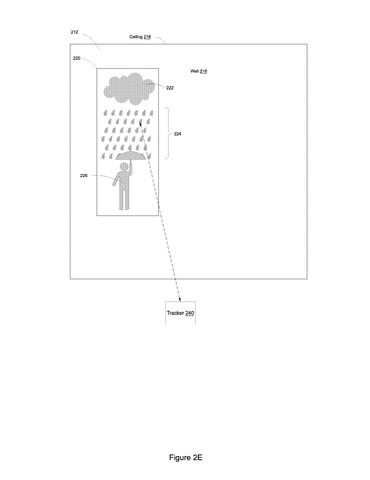 Virtual rain scene with tracker., drawing sheet 6 from US 2026/0259602 A1