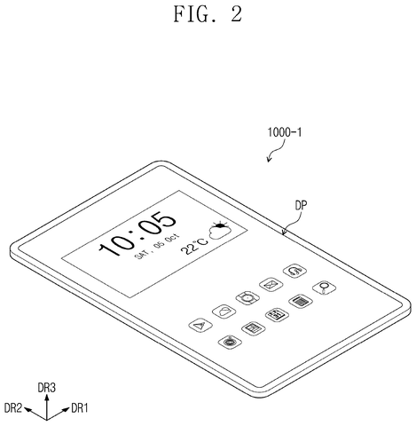 Tablet display with icons., drawing sheet 3 from US 2026/0259628 A1