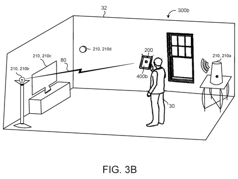 User pointing phone at television, drawing sheet 4 from US 2026/0259655 A1