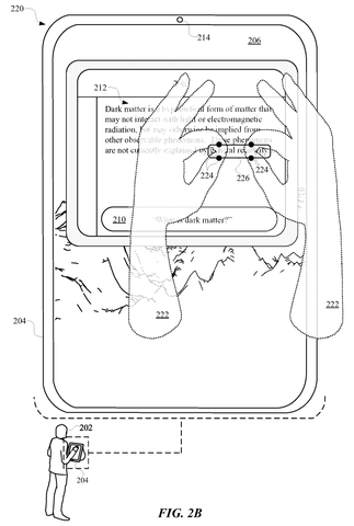 User gesturing to modify AI-generated image., drawing sheet 5 from US 2026/0259662 A1