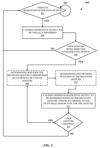 Flowchart for generative output modification., drawing sheet 8 from US 2026/0259662 A1