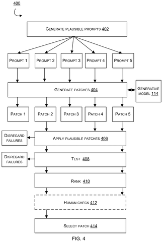 Patch generation and selection process, drawing sheet 4 from US 2026/0259990 A1
