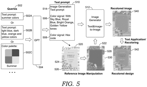 Queries and recolored image., drawing sheet 5 from US 2026/0260398 A1