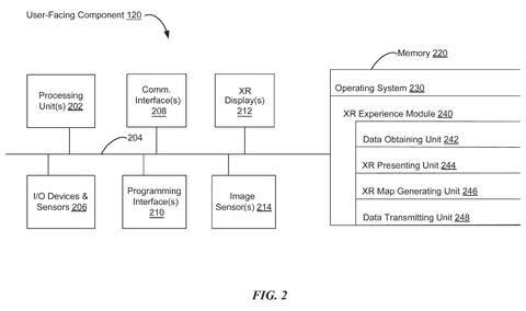 User-facing component block diagram., drawing sheet 2 from US 2026/0260406 A1
