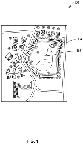 3D map with highlighted area, drawing sheet 1 from US 2026/0260425 A1