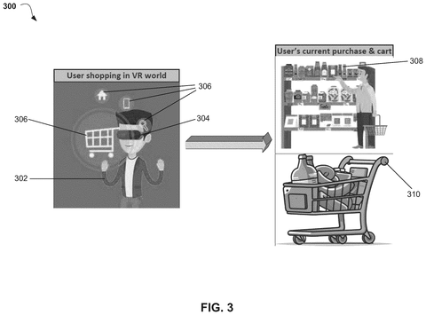 User shopping in a VR world., drawing sheet 4 from US 2026/0260438 A1