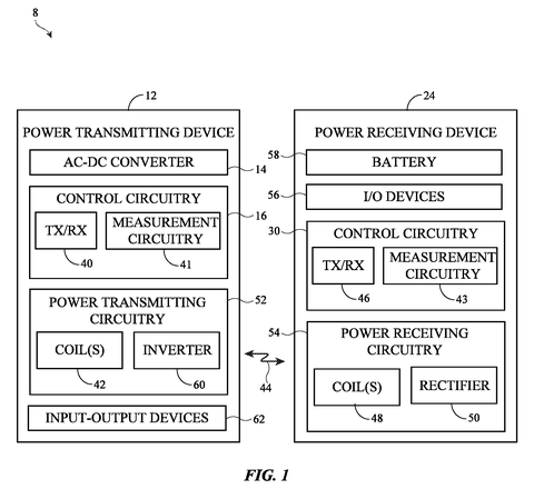 Apple Patent Reveals Smarter Frequency Negotiation for Wireless Charging Systems patent drawing, sheet 1