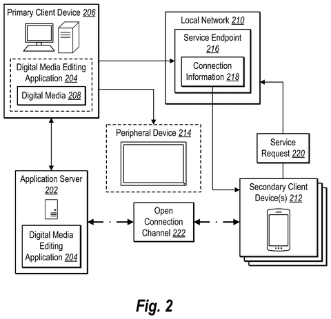 Digital media editing application setup., drawing sheet 2 from US 2026/0261476 A1