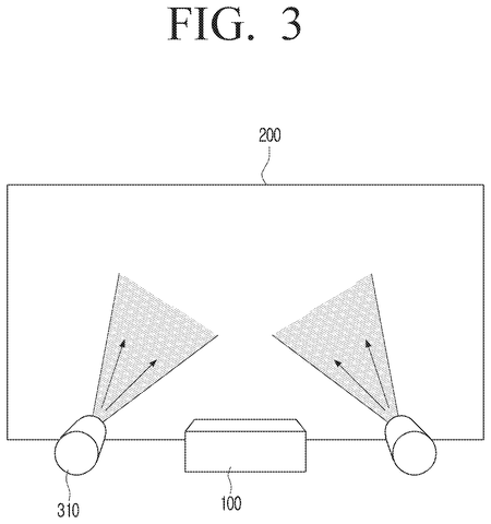 Projector with external light sources, drawing sheet 3 from US 2026/0261638 A1