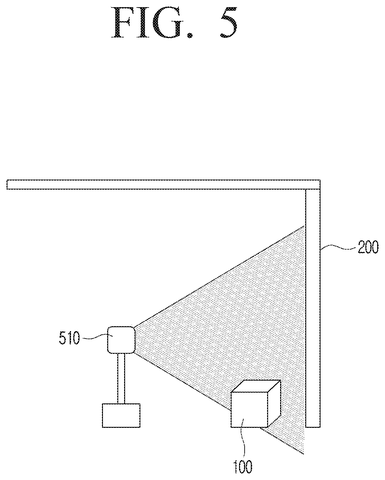 Projector with a side light source, drawing sheet 5 from US 2026/0261638 A1