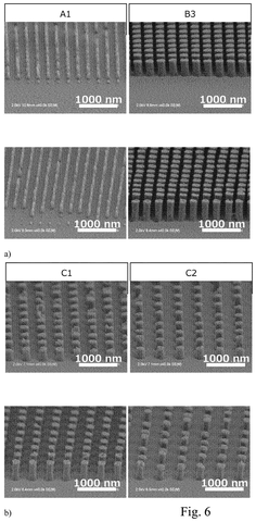 Microscopic images of pillar arrays., drawing sheet 6 from US 2026/0267039 A1