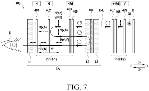 Optical path with multiple layers, drawing sheet 6 from US 2026/0267157 A1