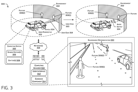 Remote vehicle control with audio, drawing sheet 3 from US 2026/0267329 A1