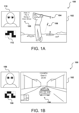 Gaze tracking in a golf game., drawing sheet 1 from US 2026/0267406 A1
